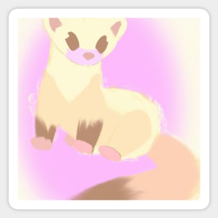 Cute Furret Drawing Sticker